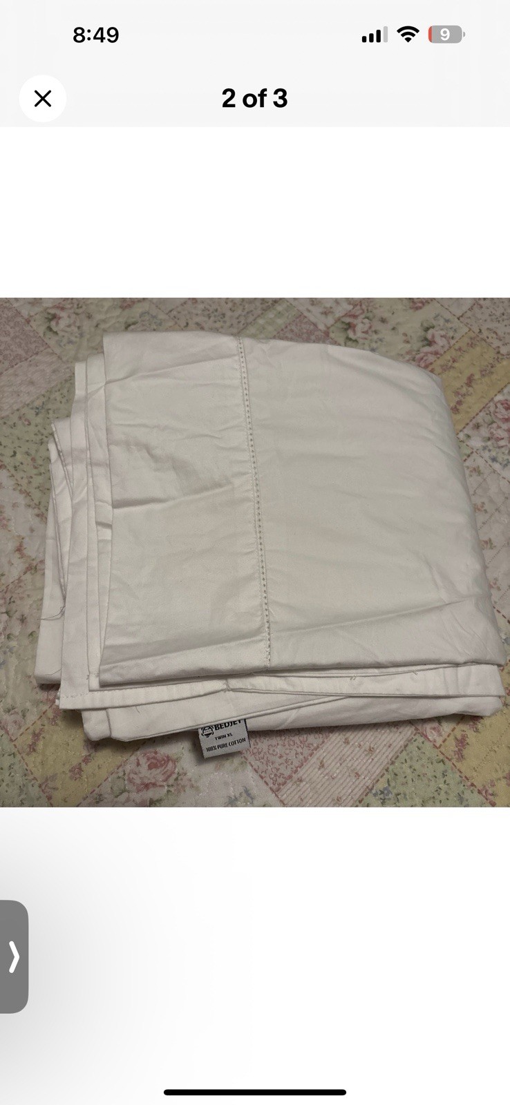 BedJet Cloud Sheet Single Zone Twin XL 100% Pure Cotton Cotton NWOP