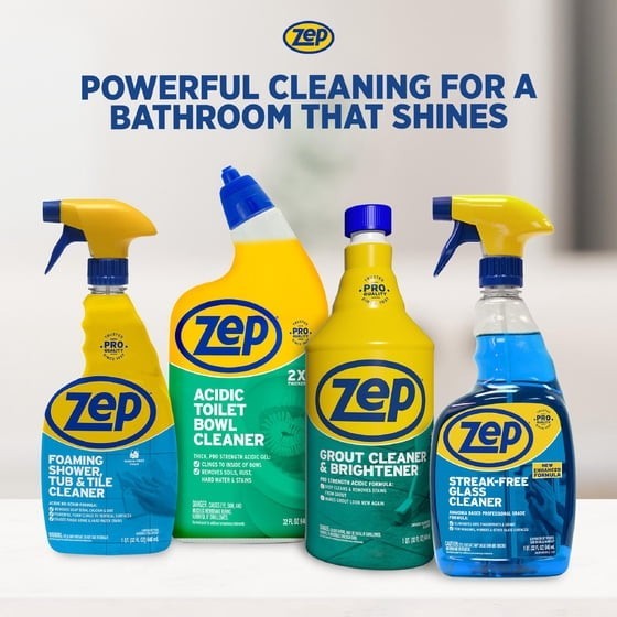 Zep GROUT CLEANER & Whitener 32 oz. Professional Strength Stains Lines ZU104632