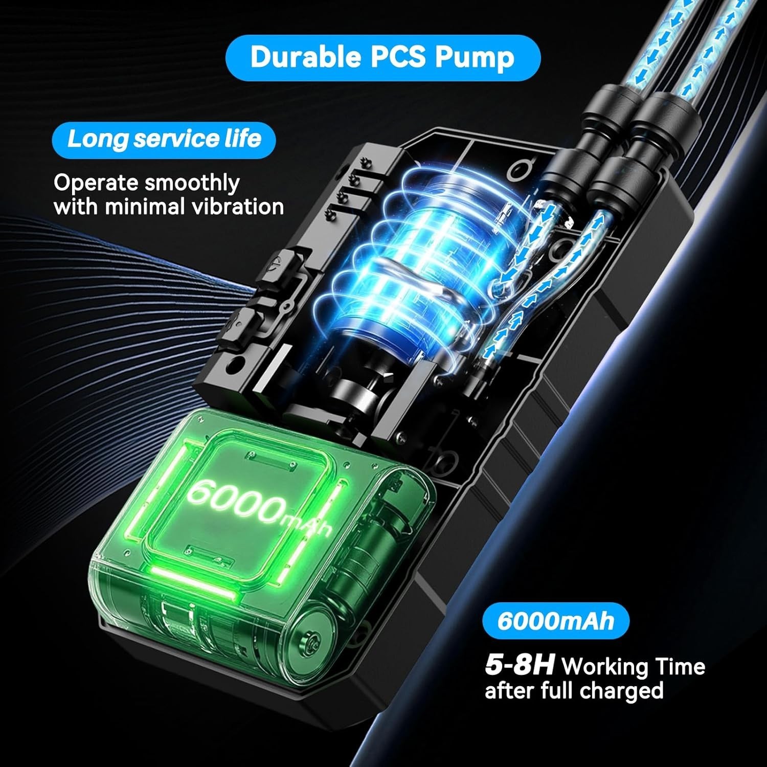 Compact Battery Powered Misting System for Outdoor Cooling