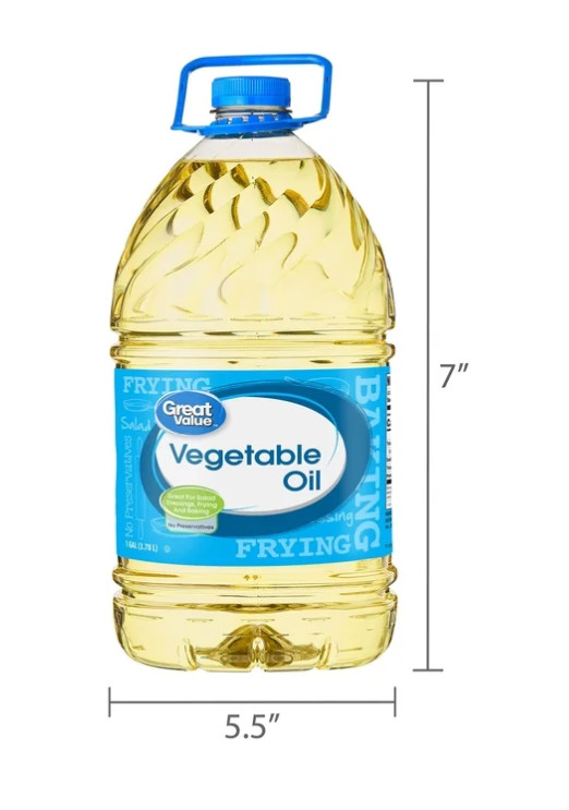 (2 pack )Great Value Vegetable Oil, 1 Gallon choice for all of your cooking New