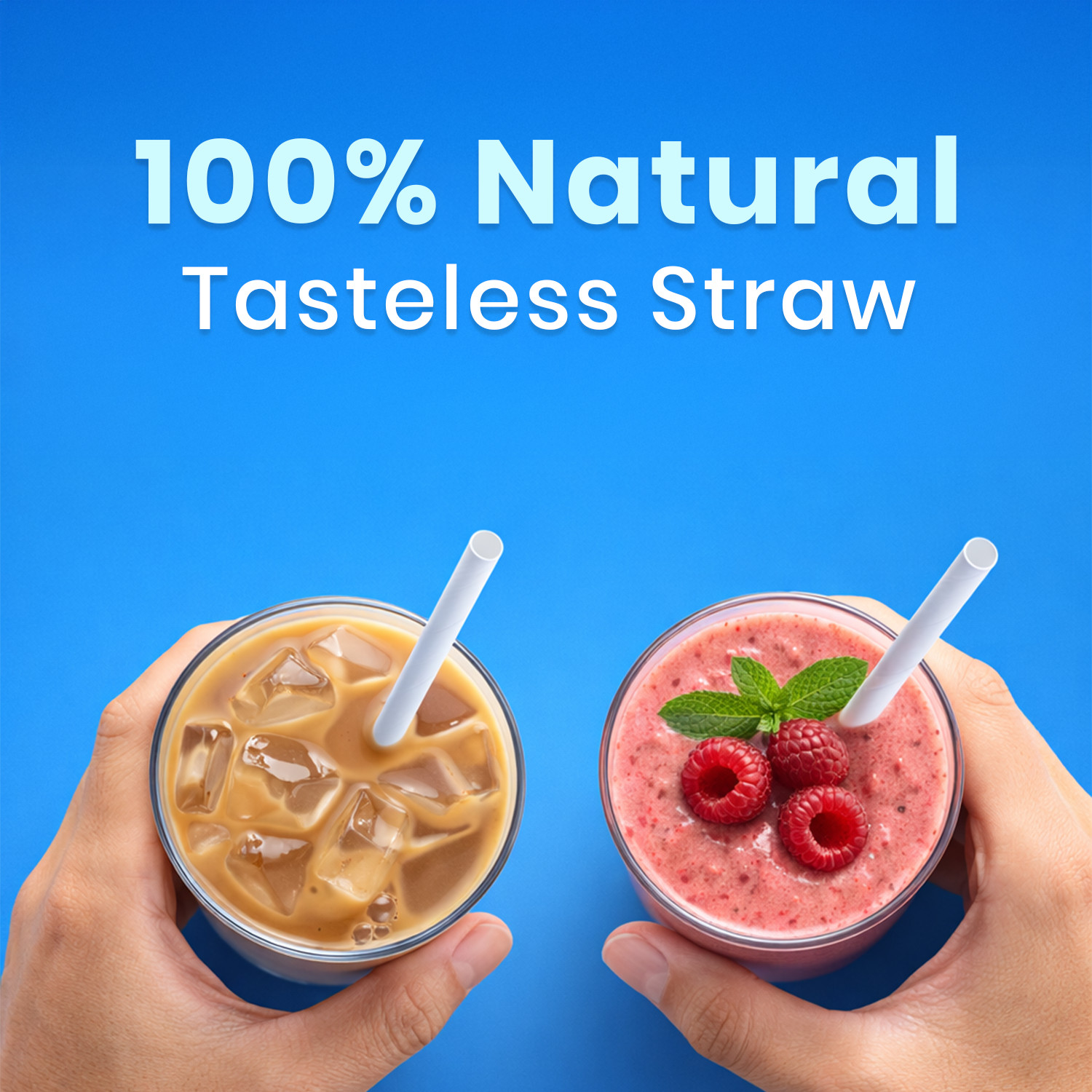 Arbor Paper Drinking Straw 7.5″White Ecofriendly Disposable Paper Straws 550 Pcs