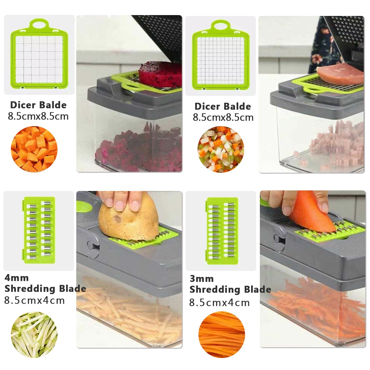 15 in 1 Food Salad Veggie Peelers Slicer Kitchen Vegetable Fruit Chopper Cutter