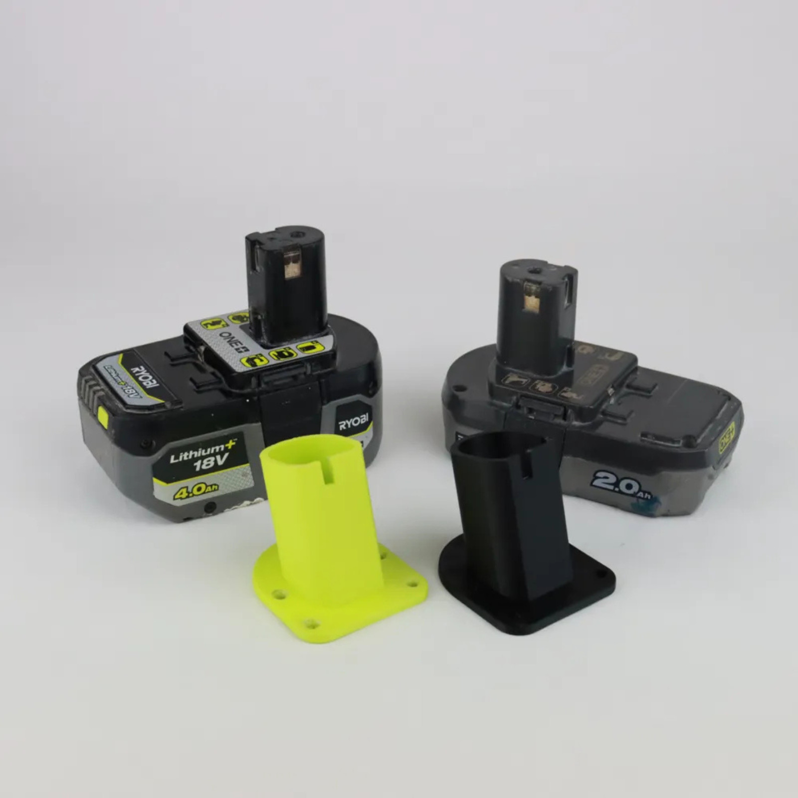 6 Pack RYOBI Battery Holder Wall Mount for Ryobi One+ One Plus 18V Green
