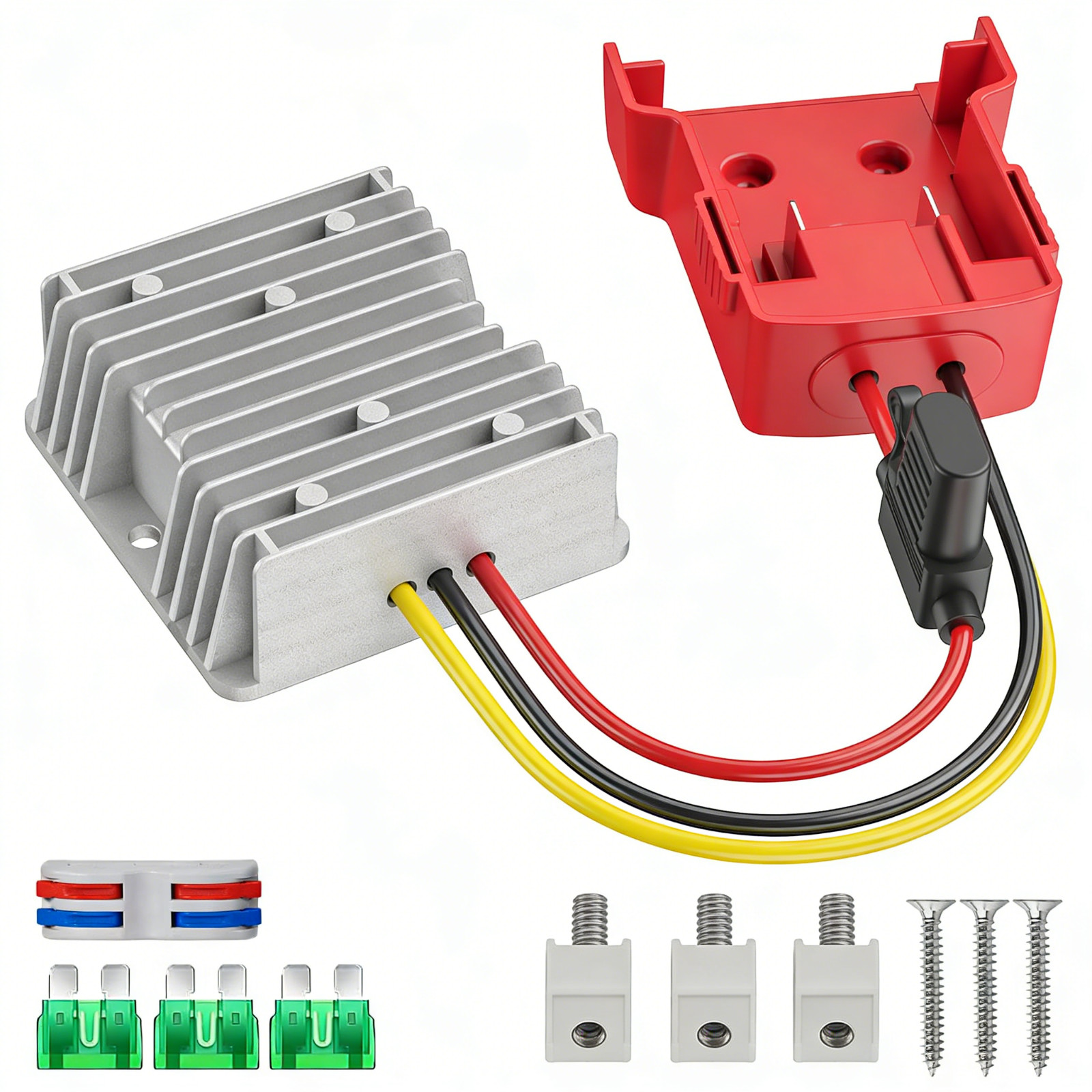18V to 12V 20A 240W Step Down Converter Compatible with Milwaukee 18V Battery