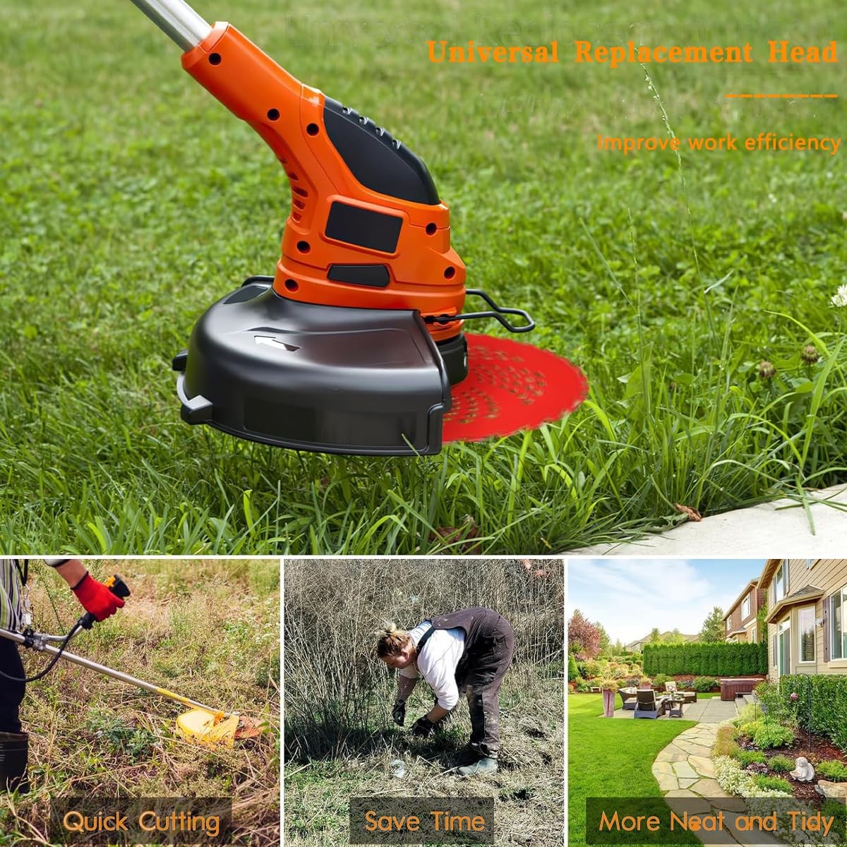 4 Pack 9″ Carbide Tip Circular Saw Brush Cutter Trimmer Weed Eater Blade Sets