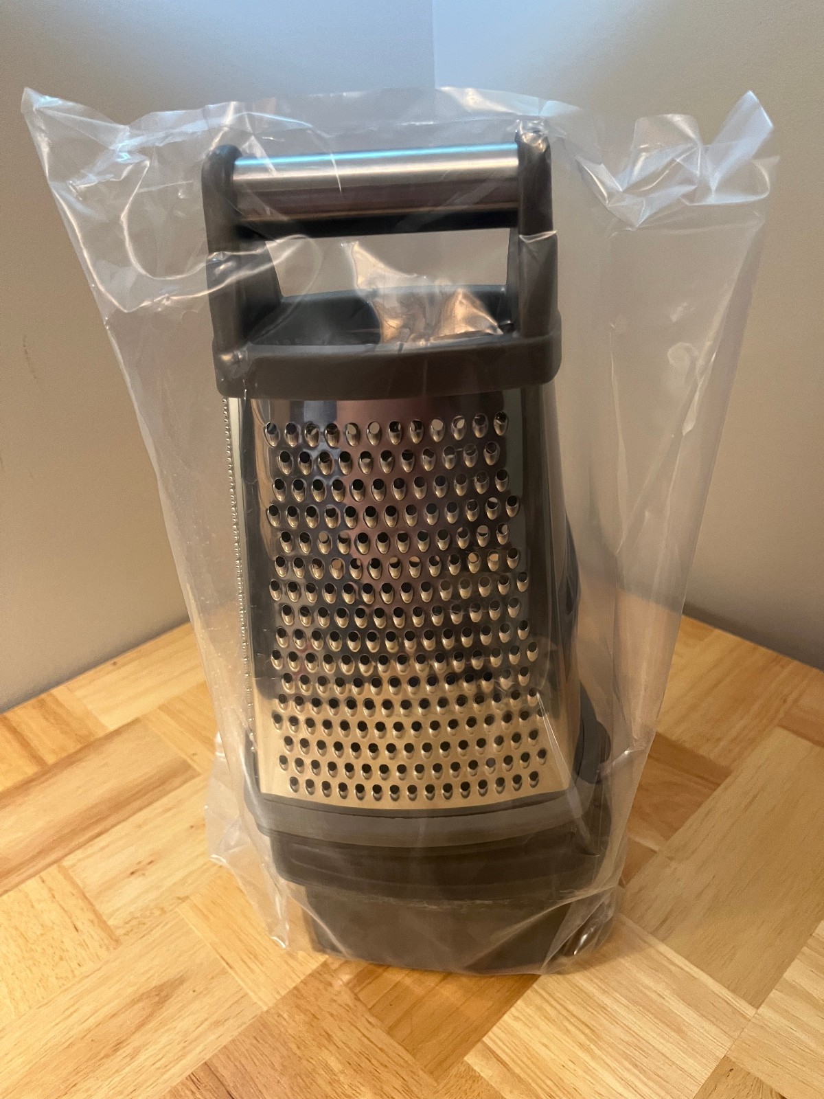 KitchenAid Box Grater with 2 Catch Bins and Lids~K54757~Gloss Gray~Brand New