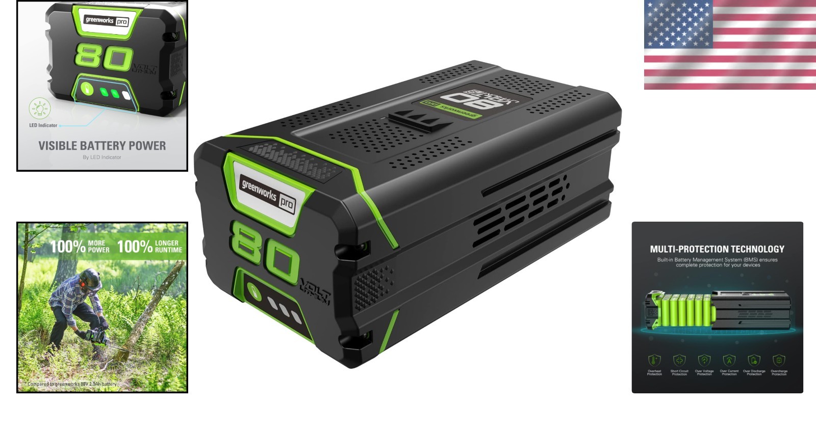 Genuine PRO 80V 4.0Ah Lithium-Ion Battery