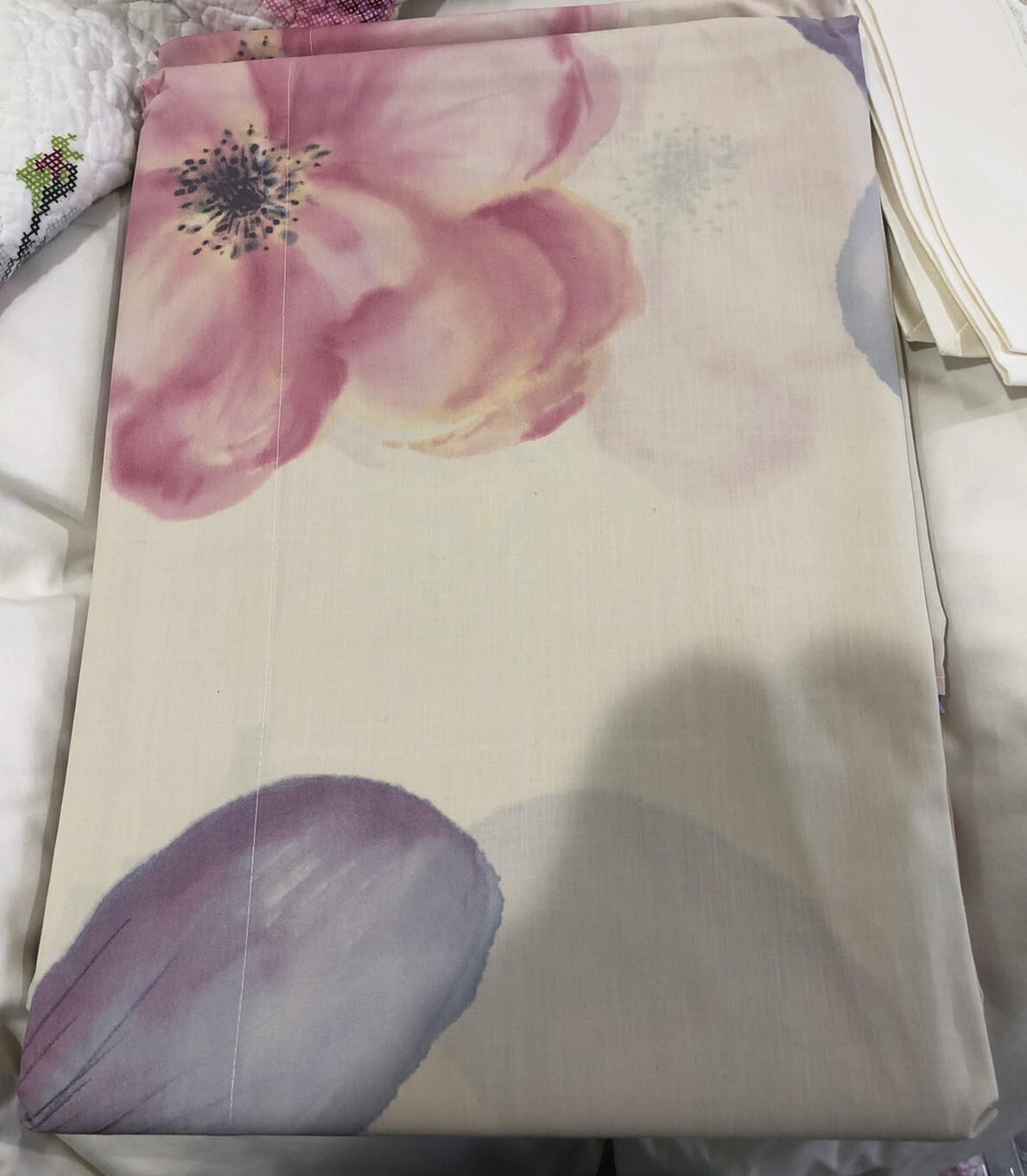 Mirabello Italy New 1pc Queen Flat Sheet 100% Cotton ONE SHEET