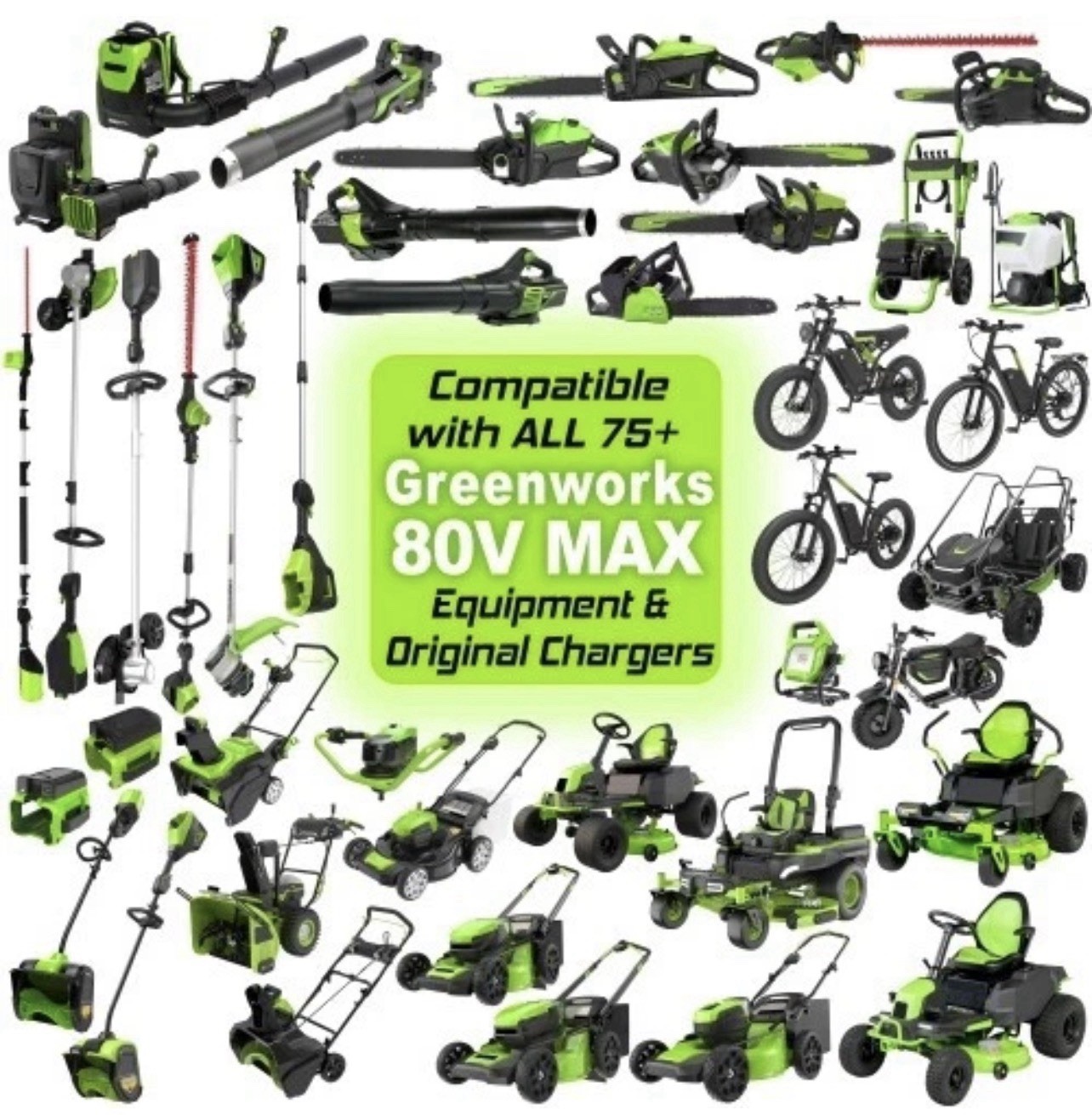 NEW GENUINE OEM MAX PRO GreenWorks GBA80200 80V 2Ah BAB726 Battery 2901302