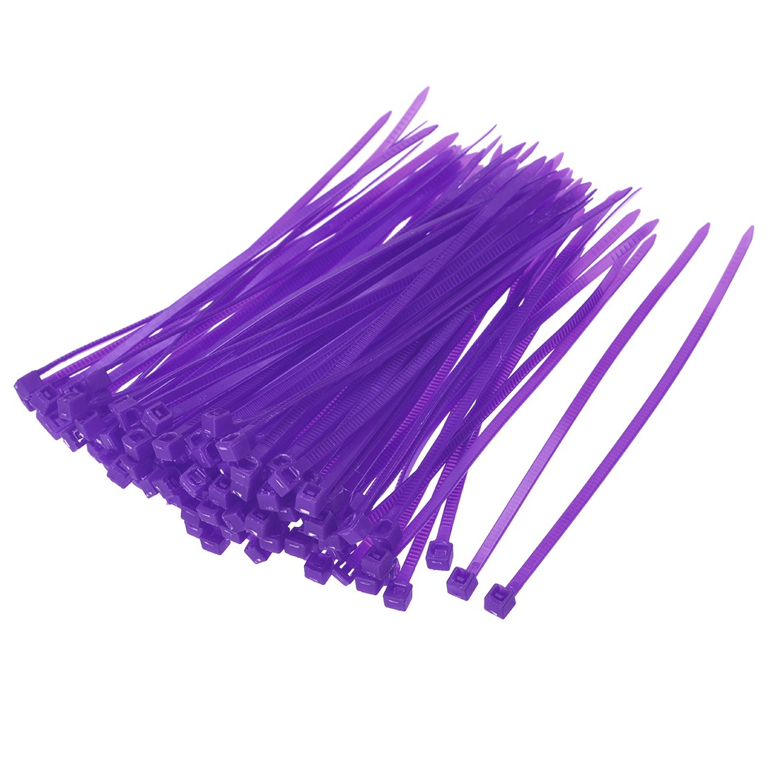 Nylon Cable Ties 4 Inch Self-Locking Zip Ties 0.09″ Width Purple 100pcs