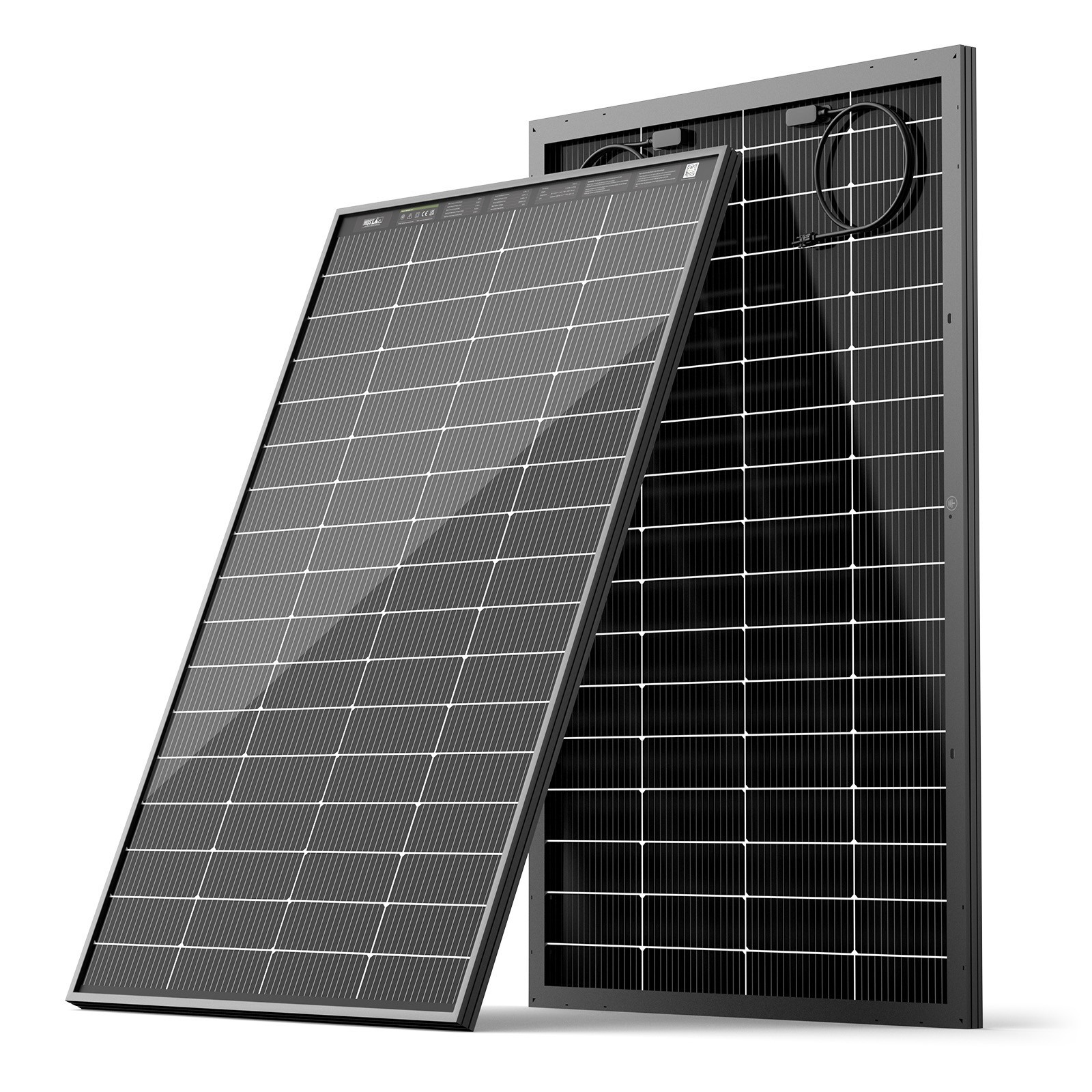 HQST 2×200W N-Type Compact Panels 400W Bifacial Solar Panel Kit