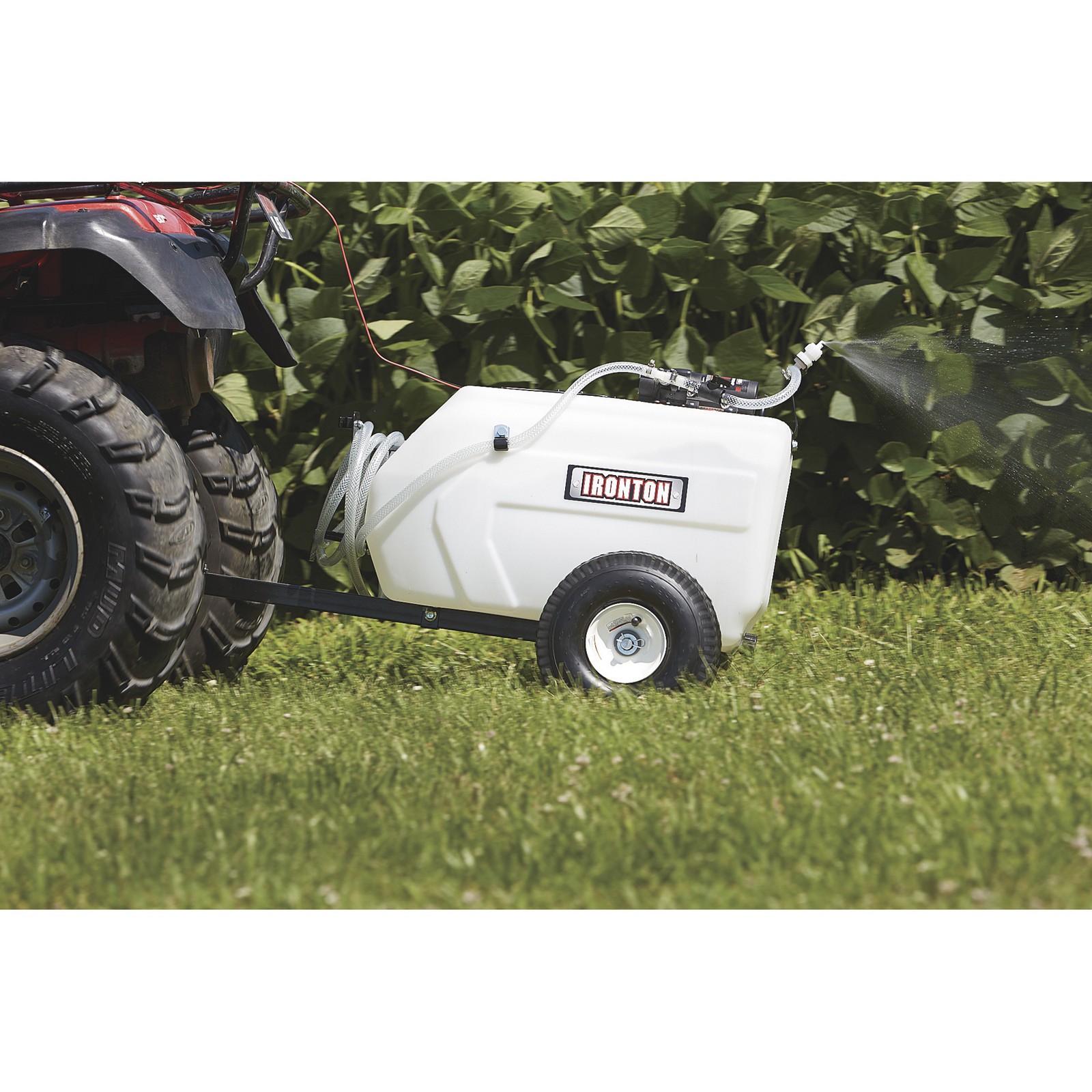 Ironton Tow-Behind Trailer Broadcast and Spot Sprayer, 13 Gallons, 1 GPM, 12