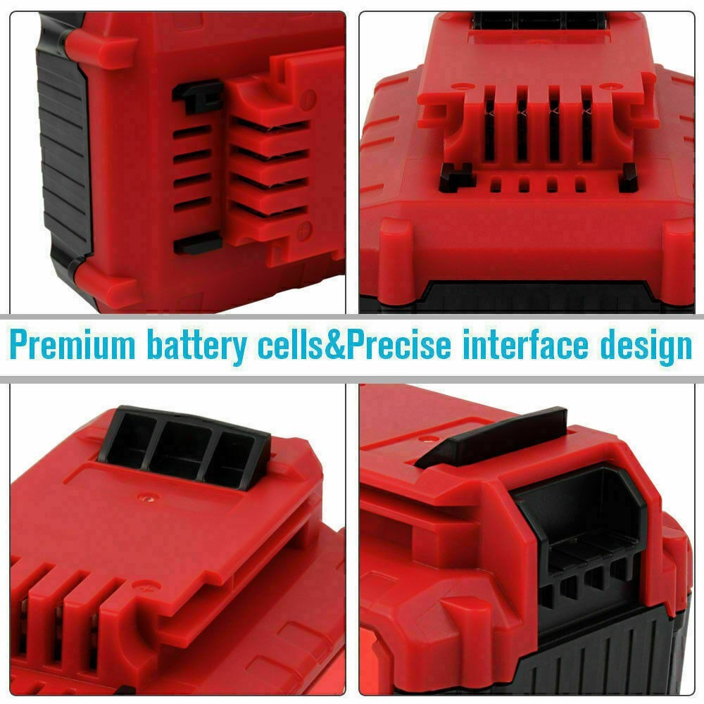 2Pack 8.0Ah 20Volt For Porter Cable Battery 20V MAX Lithium Ion PCC680L PCC685L