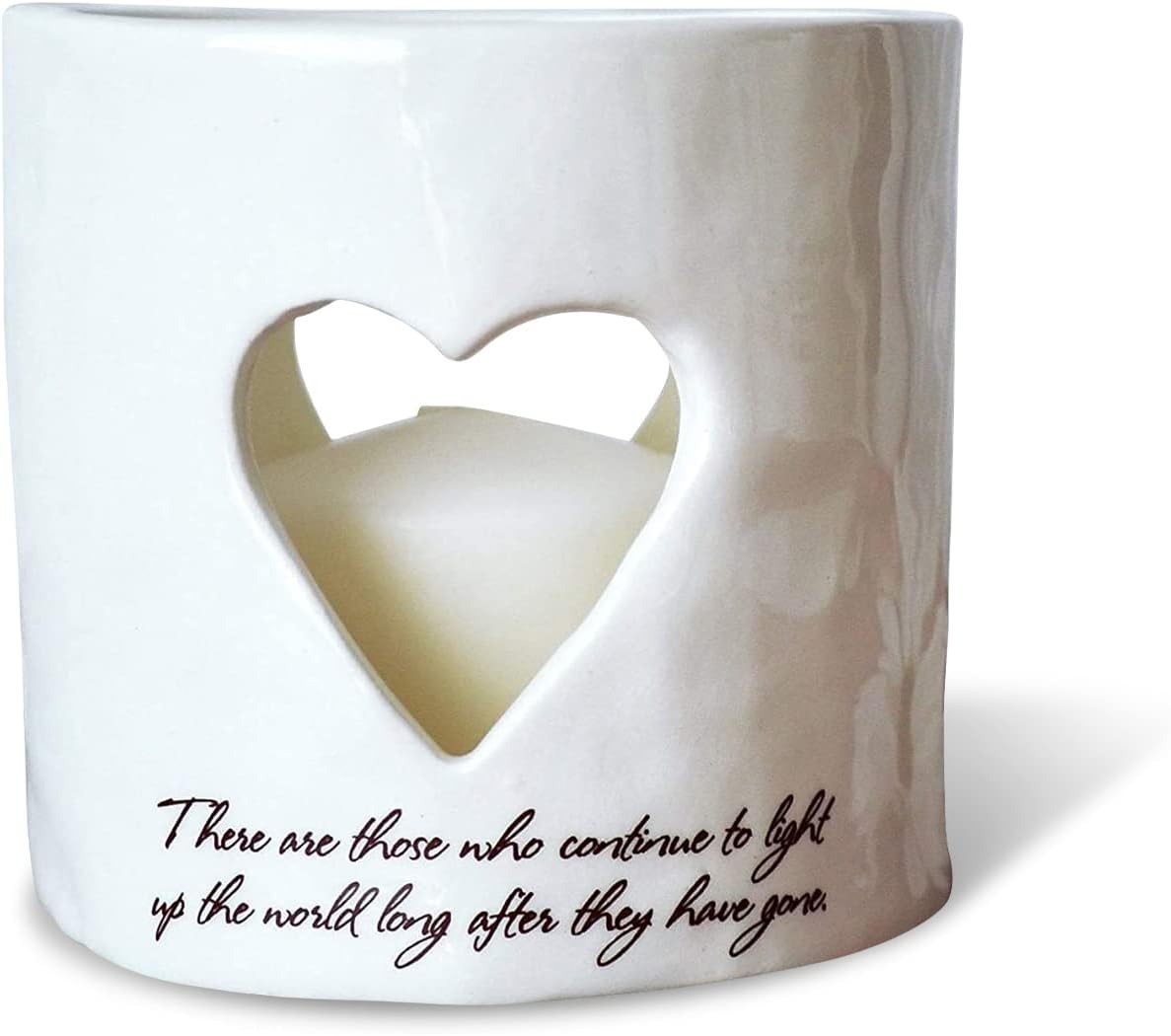 Custom Heart Candle Holder, Sympathy Votive, ‘Continue to Light Up…” Susabella