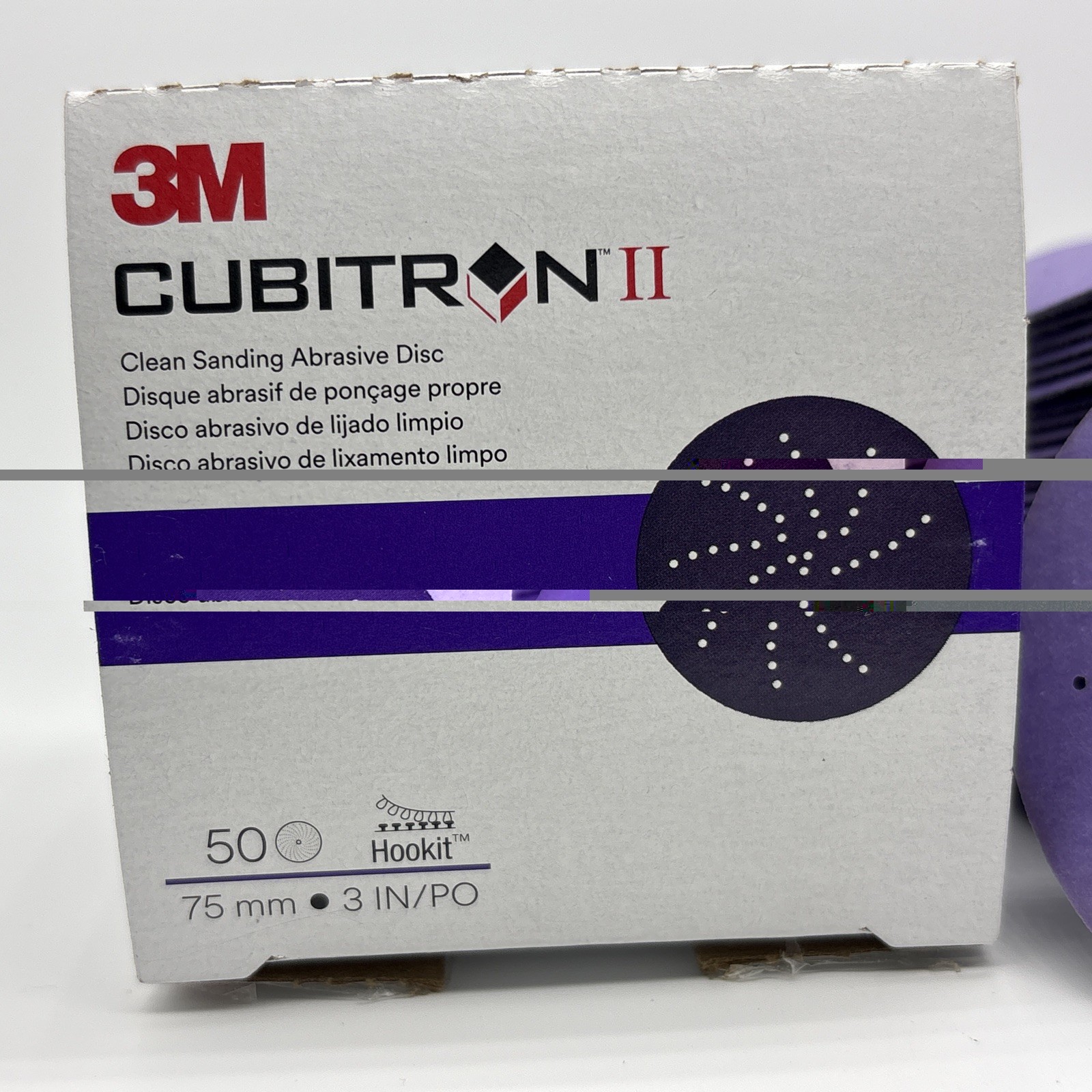 3M Cubitron II 31484 Sanding Abrasive Discs, 3 in Dia, 400+ Grit, 50 Discs