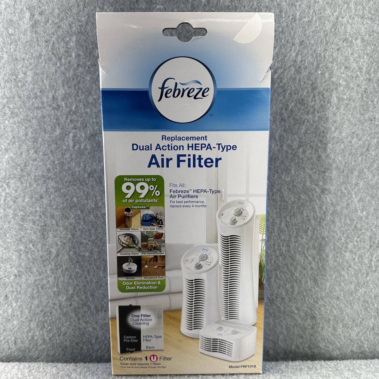 Febreze HEPA-Type U Air Dual Action Purifier Replacement Filter [FRF101B]