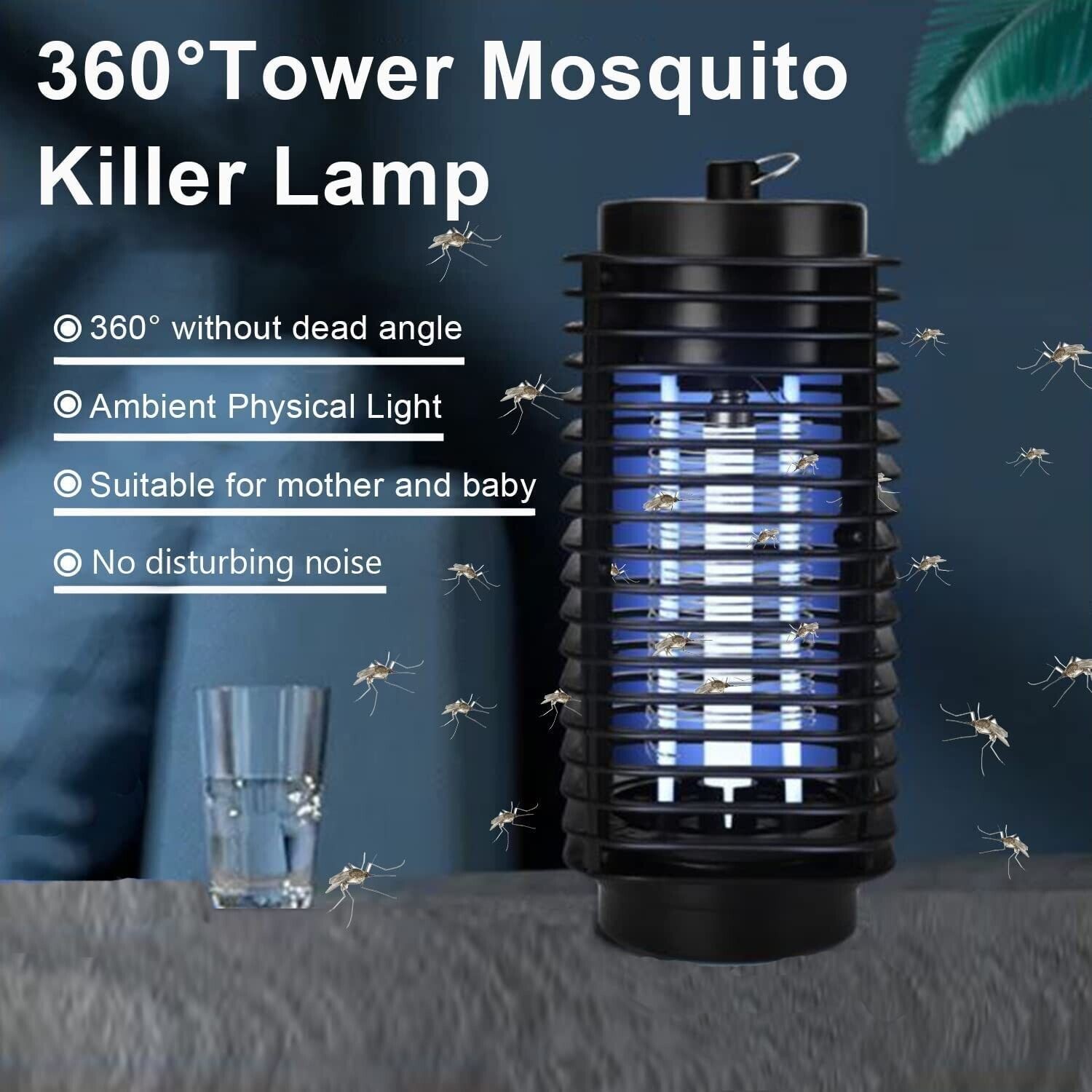 2Pack Electric Mosquito Fly Bug Insect Zapper Killer Trap Pest Control Lamp 110V