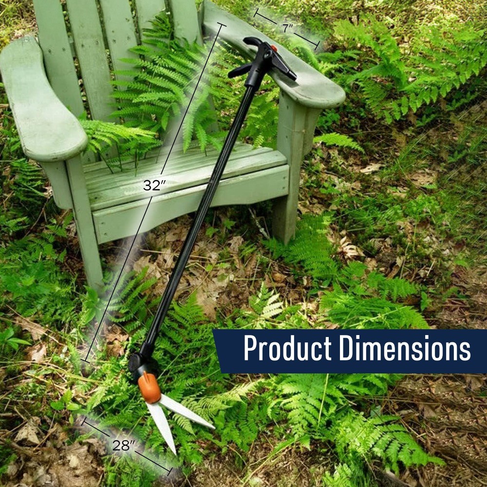 Kings County 36″ Grass Shears, 6″ Swivel Steel Blades
