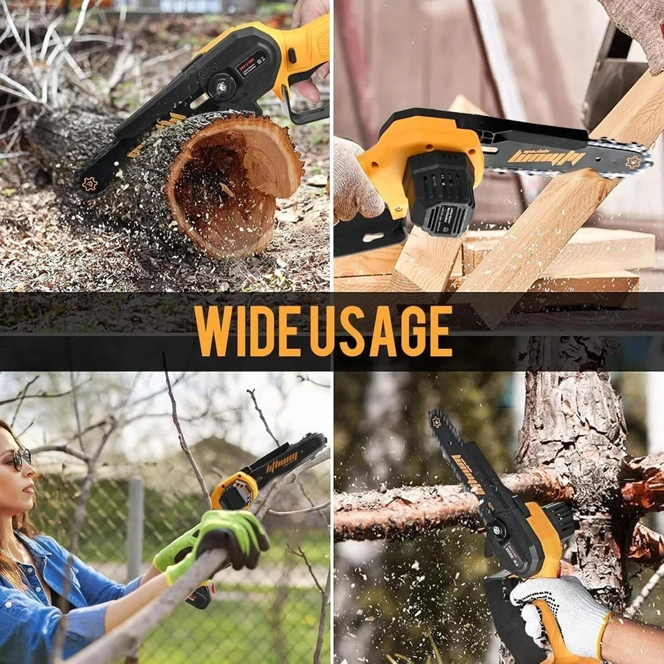 “Cordless Chainsaw for DeWALT 20V Max Battery 6-Inch Hand-held Mini Pruning Saw
