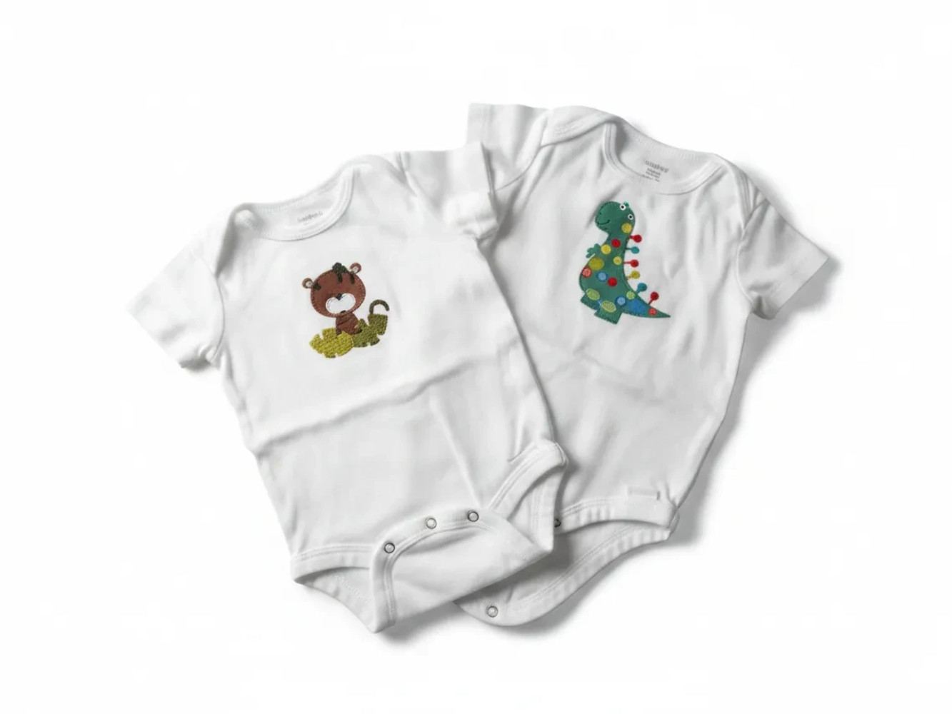 Preloved 2-Piece Animal Baby Bodysuit Set