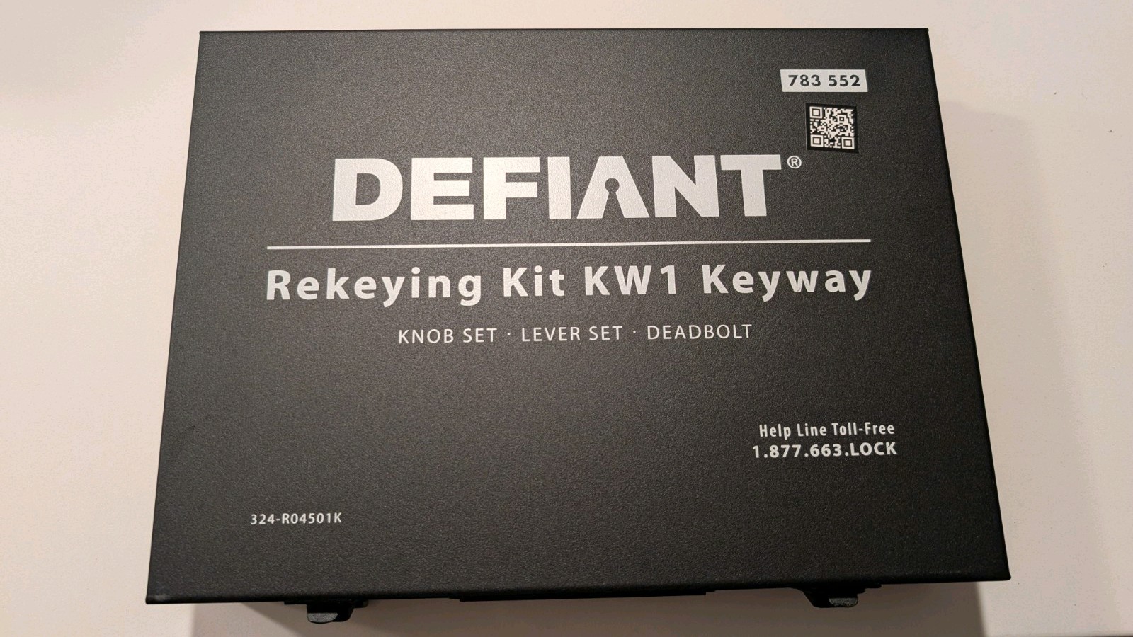 Defiant Rekeying Kit For KW1 Keyways Locks Door Knobs, New