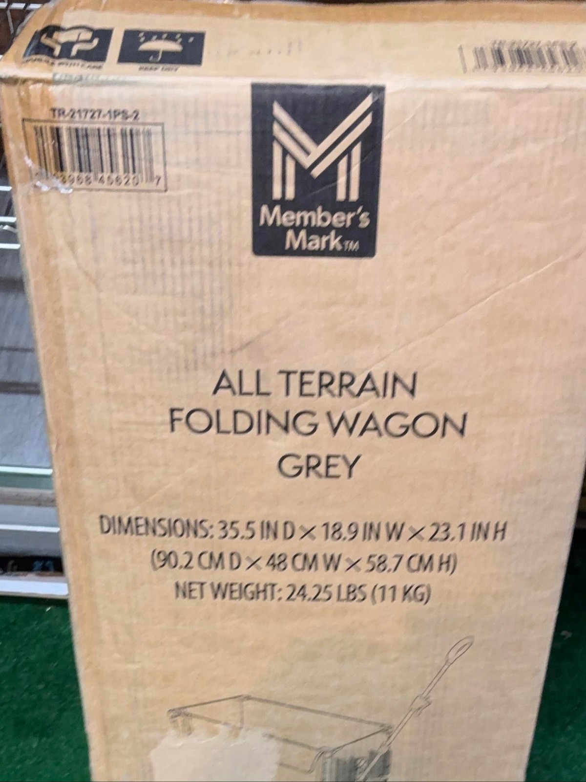 Member’s Mark All Terrain Folding Wagon, 300LBS Capacity, Grey