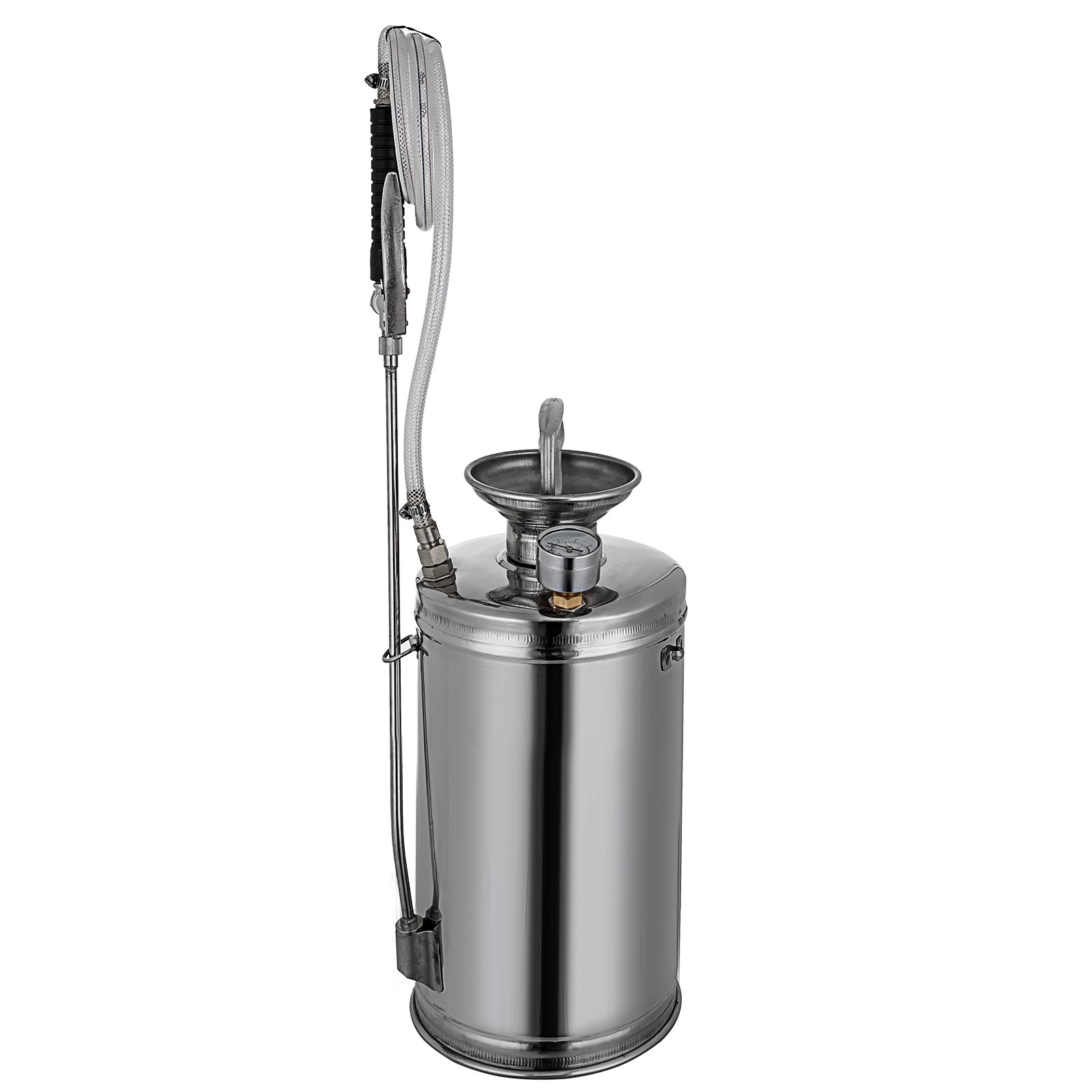 VEVOR Stainless Steel Sprayer 1.5 Gal Steel Hand-Pump Sprayer with 3.3 inch Hose