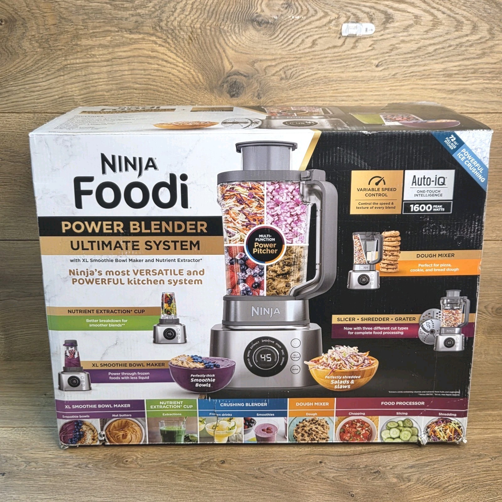 Ninja Foodi Power Blender Ultimate Kitchen System Food Processor Mixer Slicer