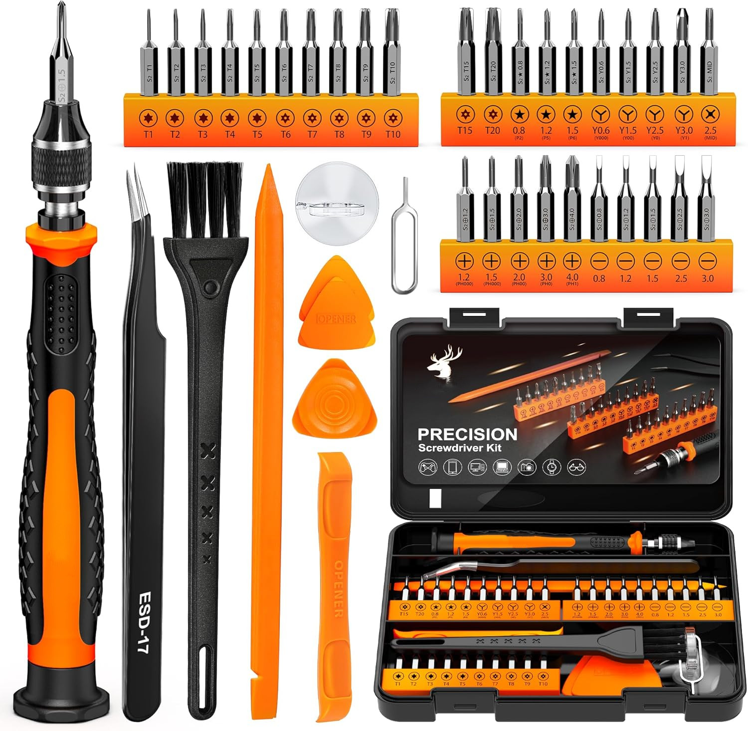 Cordless Mini Electric Screwdriver 5 Torque Magnetic Repair Kit for Phone Watch