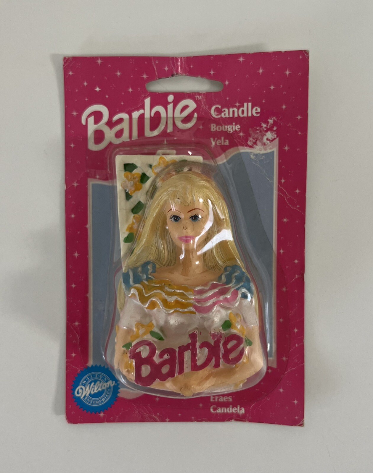 BARBIE 1997 Cake Topper Candle 3.5 In by Mattel