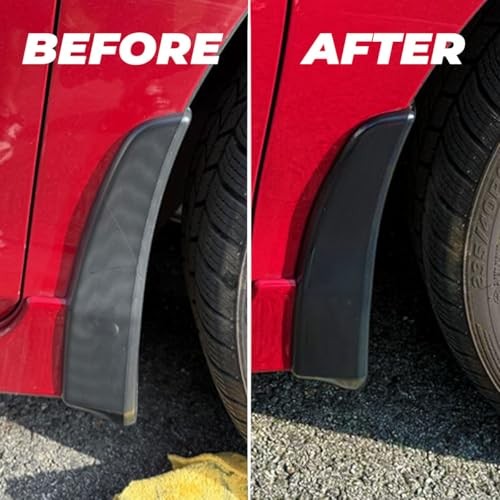 Black Trim Restorer – Lasts 6+ Months, Dye Infused Waterproof Plastic 4 Oz