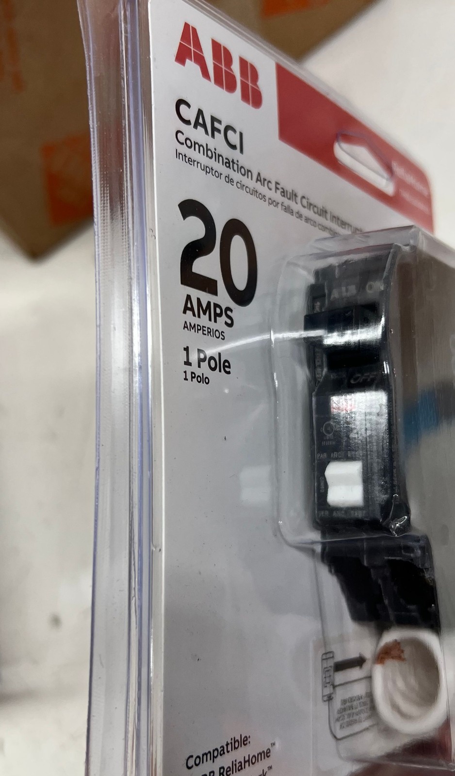 ABB 20 Amp 1 in. Single Pole Combination Arc Fault Circuit Breaker(THQL1120AF2A)