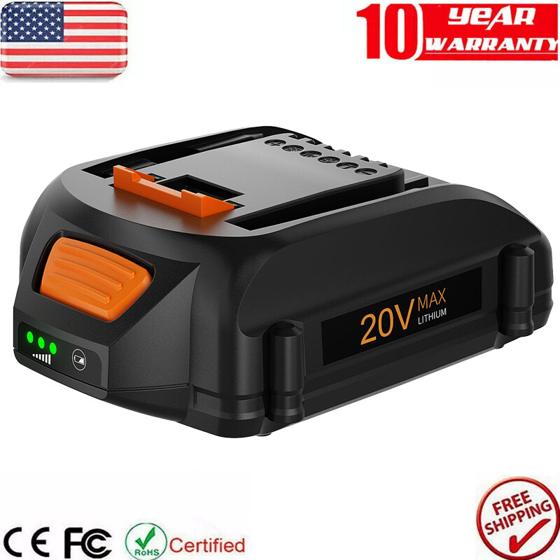 8000mAh For WORX WA3525 20V 3.5Ah Max Lithium Battery Power Tools WA3520 WA3575