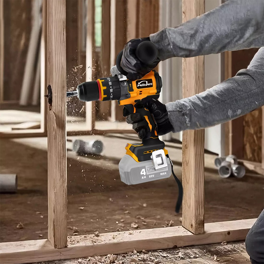 1/2″ Cordless Hammer Drill/Driver Brushless For DEWALT 20V MAX Battery 2-Speed