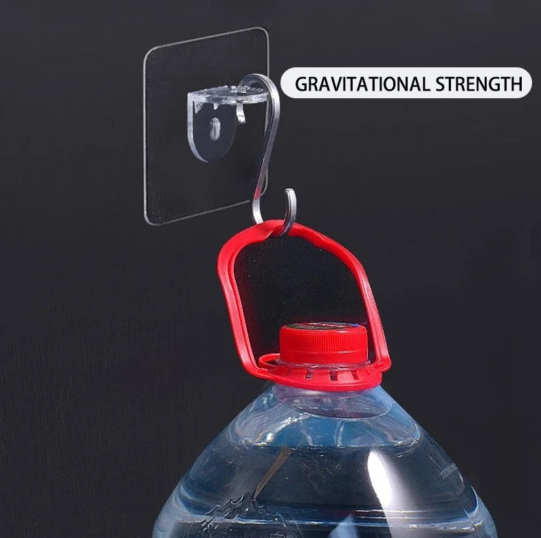 10pcs Acrylic Shelf Divider Brackets Adhesive Cabinet Support Holder Set – NEW