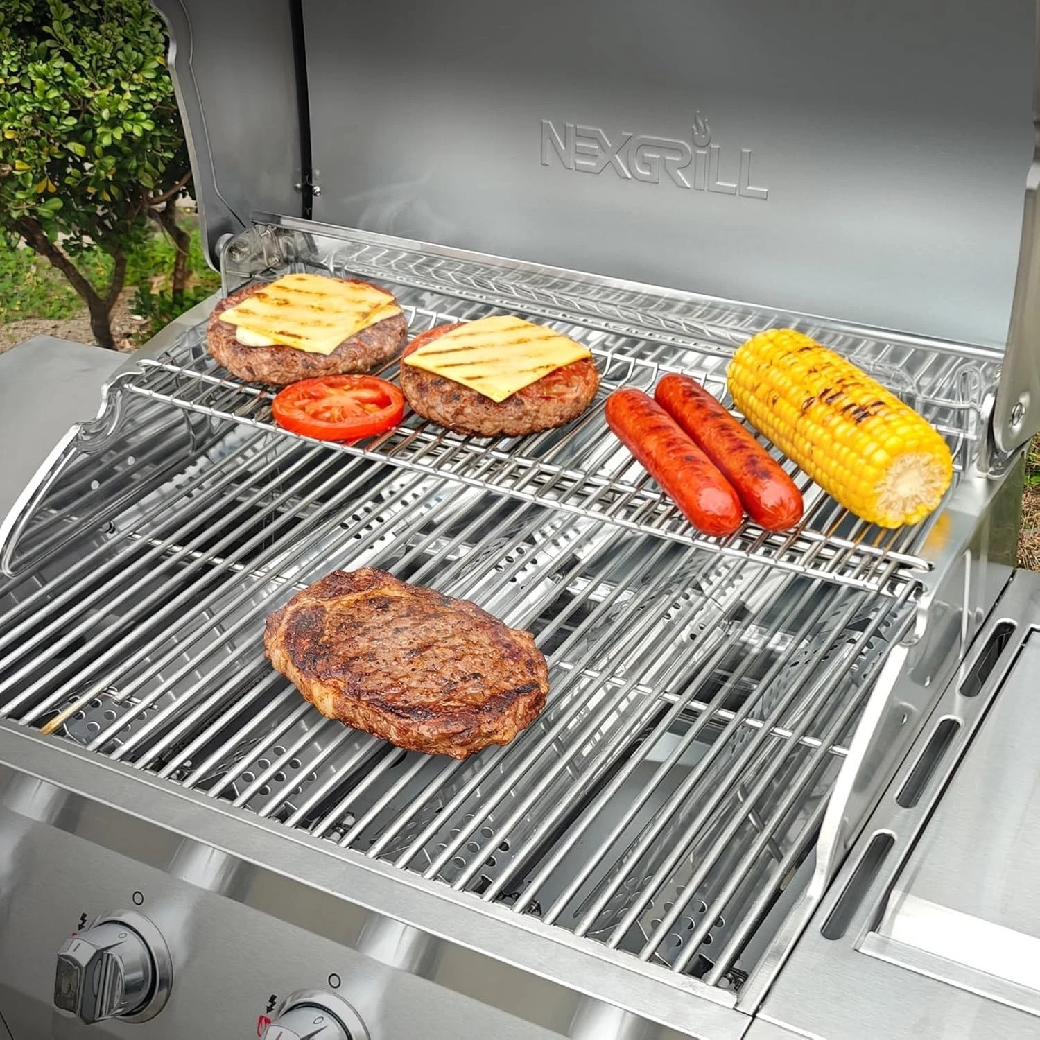 Nexgrill 720-0888S Warming Rack – Stainless Steel, Easy to Clean, 25.7″ x 7.2″