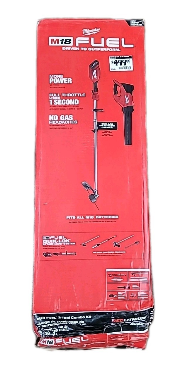 NEW! MILWAUKEE M18 16 in. QUIK-LOK String Trimmer/Blower with Battery & Charger