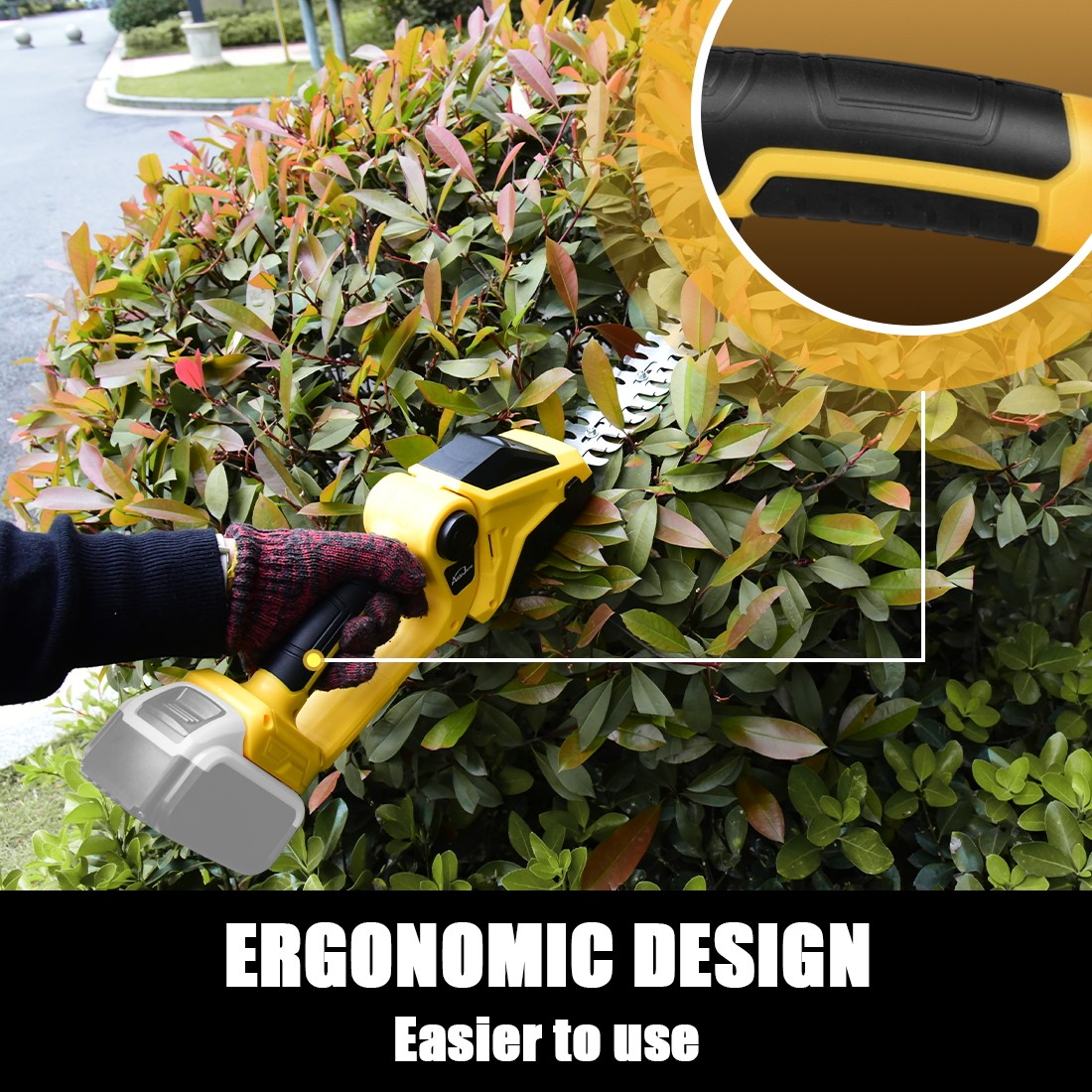 2-in-1 Cordless Hedge Shrubbery Trimmer Grass Shear For DeWALT 20V MAX Battery
