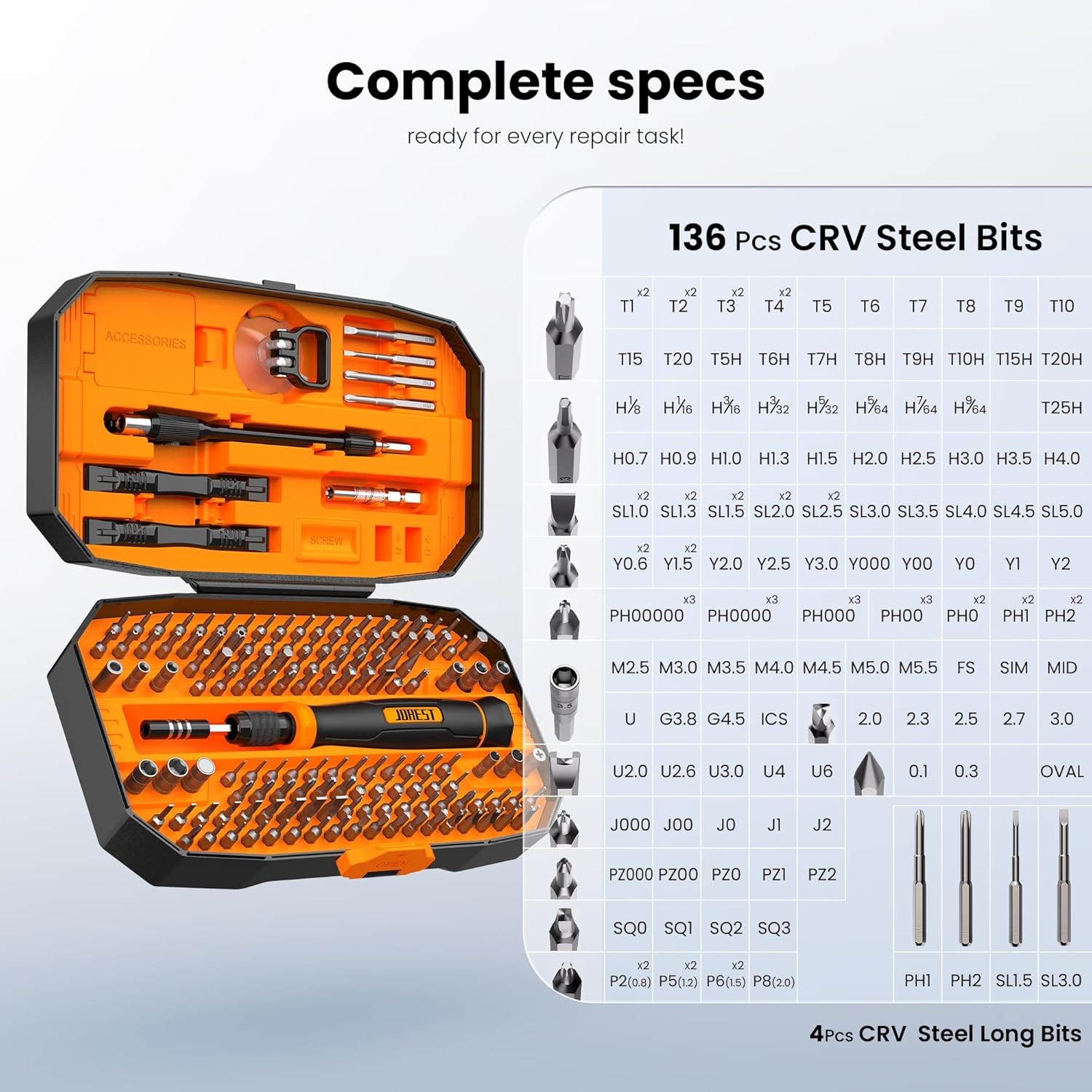 Cordless Mini Electric Screwdriver 5 Torque Magnetic Repair Kit for Phone Watch