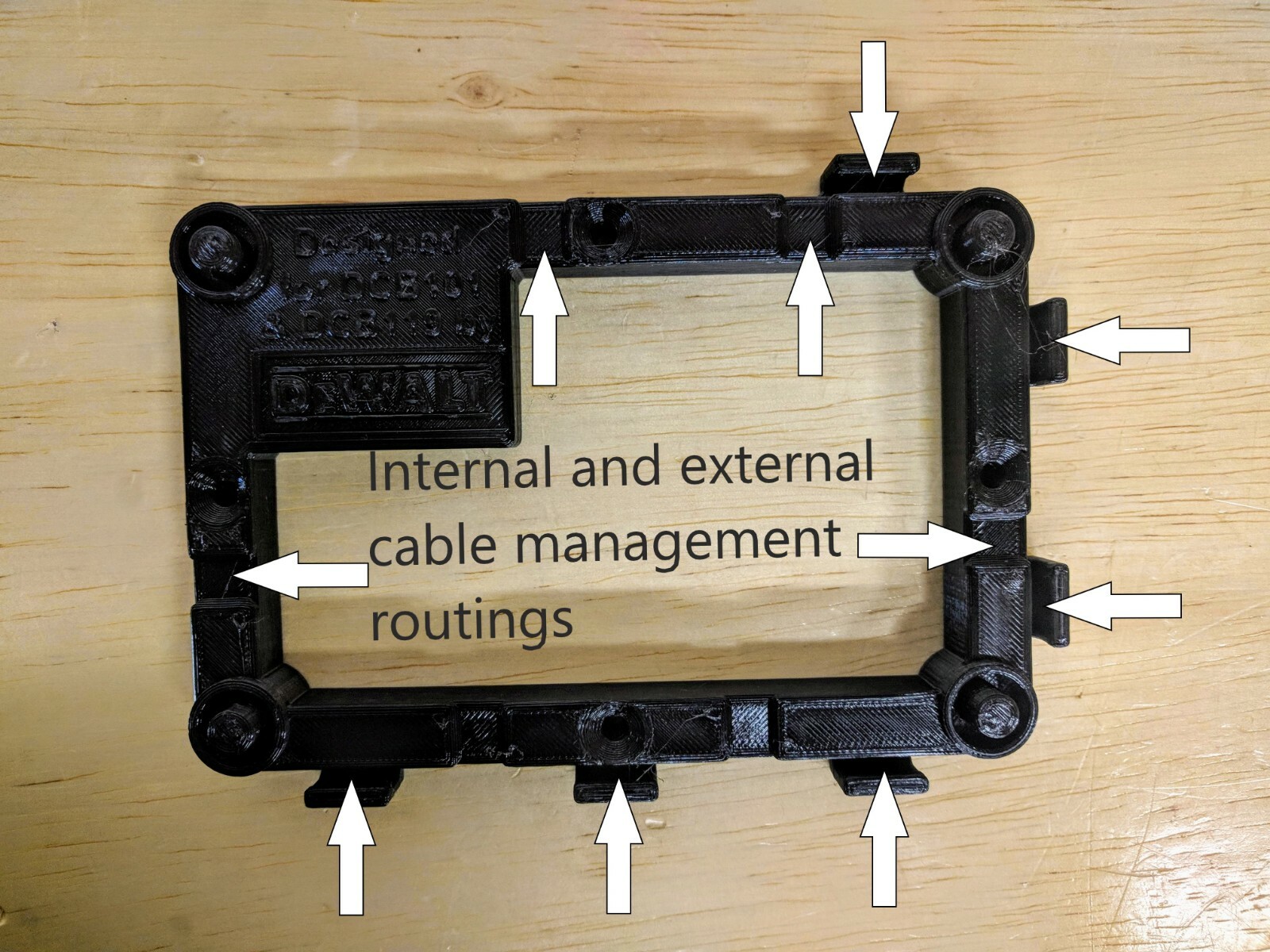 Wall Mount for DeWalt DCB101 Charger with Optional 20v Max Battery Mounts