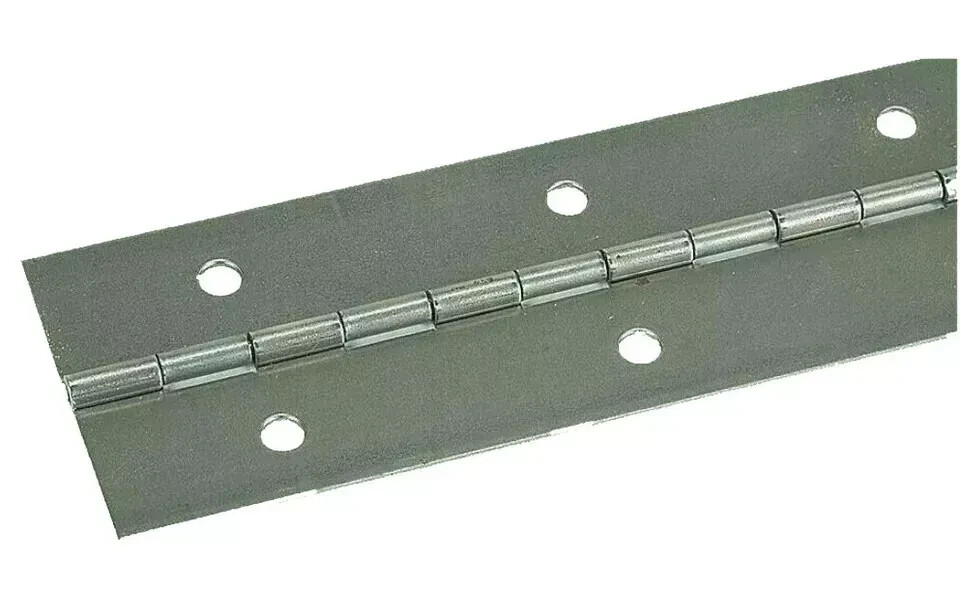 Stainless Steel Piano Hinge 1-1/2 x 3′ Full Surface Continuous Non-removable Pin