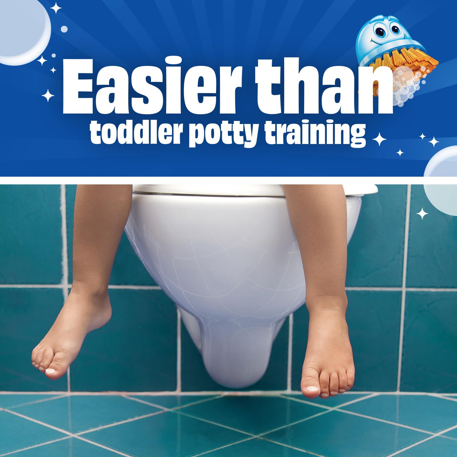 Scrubbing Bubbles Easy Clean Foaming Toilet Bowl Cleaner, Easy Drop In Pow