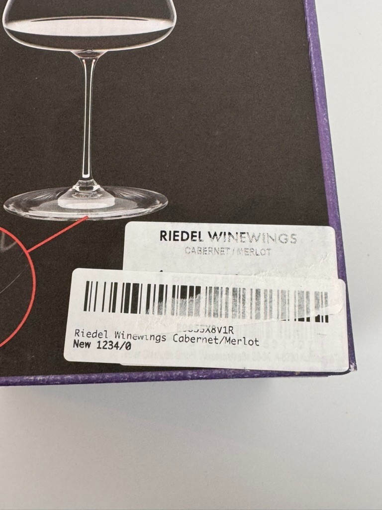 Riedel Winewings Cabernet Merlot Wine Glass Single Stem 1234/0 35oz