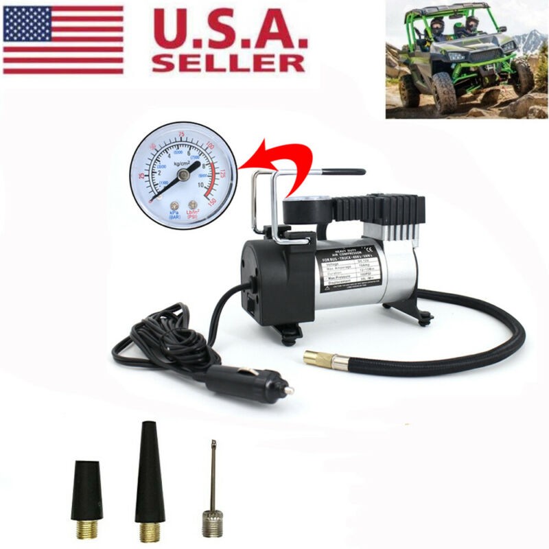 Heavy Duty 12V Portable 150PSI Car Tyre Auto Tire Inflator Pump Air Compressor