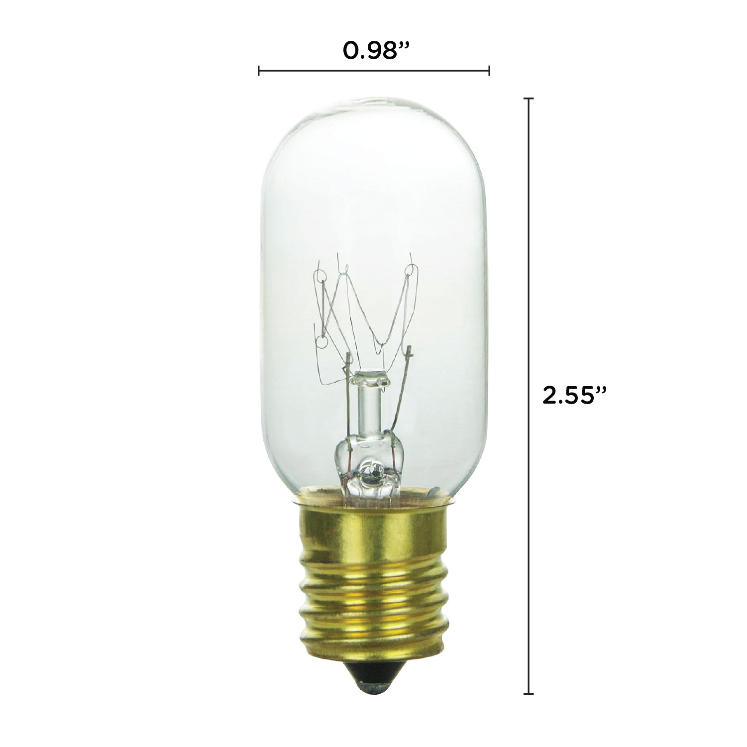 6 Pack 40W T8 Tubular Indicator Appliance Microwave Intermediate E17 Light Bulb