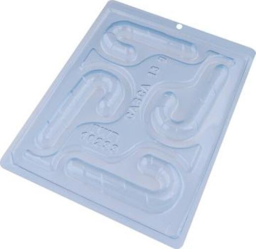 The perfect Candy Cane mold for your holiday treats! 3-Part Candy Cane Mold 