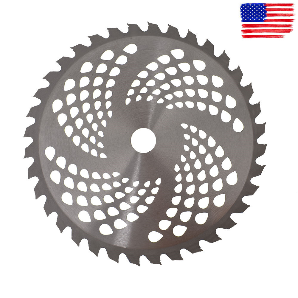 2 Pack -9″ x 36T Carbide Tip Brush Blades – For Cutter, Trimmer, Weed Eater