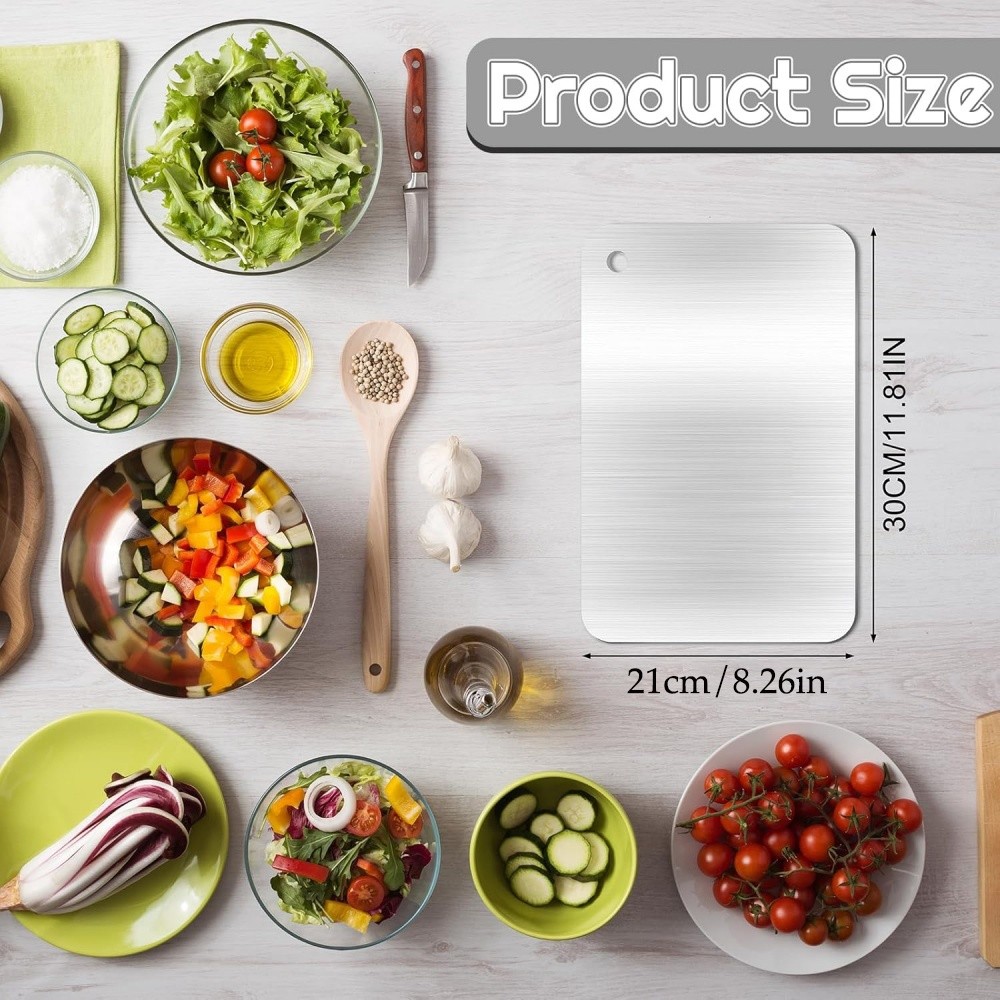 Titanium Cutting Board for Kitchen, Stainless Non Stick Chopping Board, Upgrade