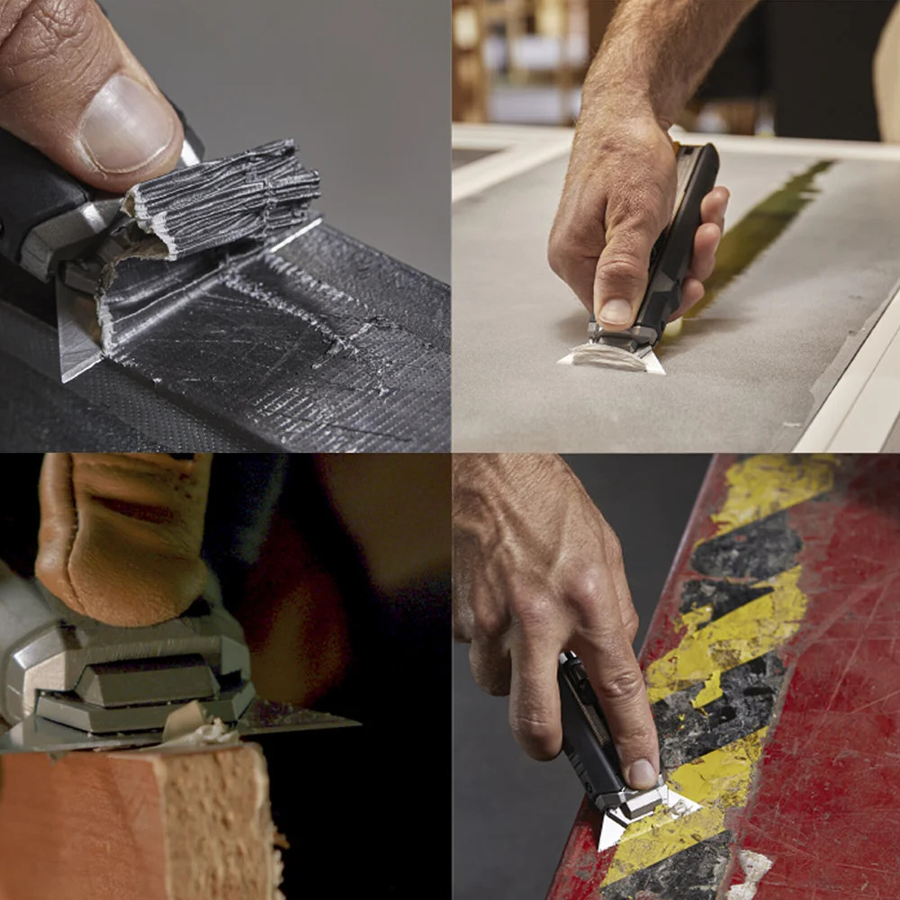 ToughBuilt – Scraper Knife 5 Blades,Integrated Scraper Edge, Quick-Change Blade