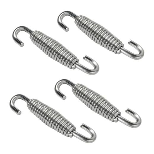 Motorcycle Exhaust Muffler Springs, High Tension Stainless Steel Exhaust 4 PCS